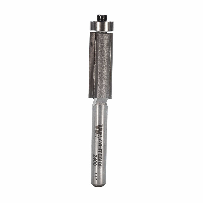 Two Flute Flush Trim Router Bit - Shank:1/4" - Diameter:3/8" - Cutting Length:1"